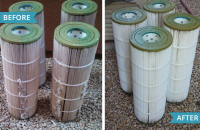 Cartriage Pool Filter Clean